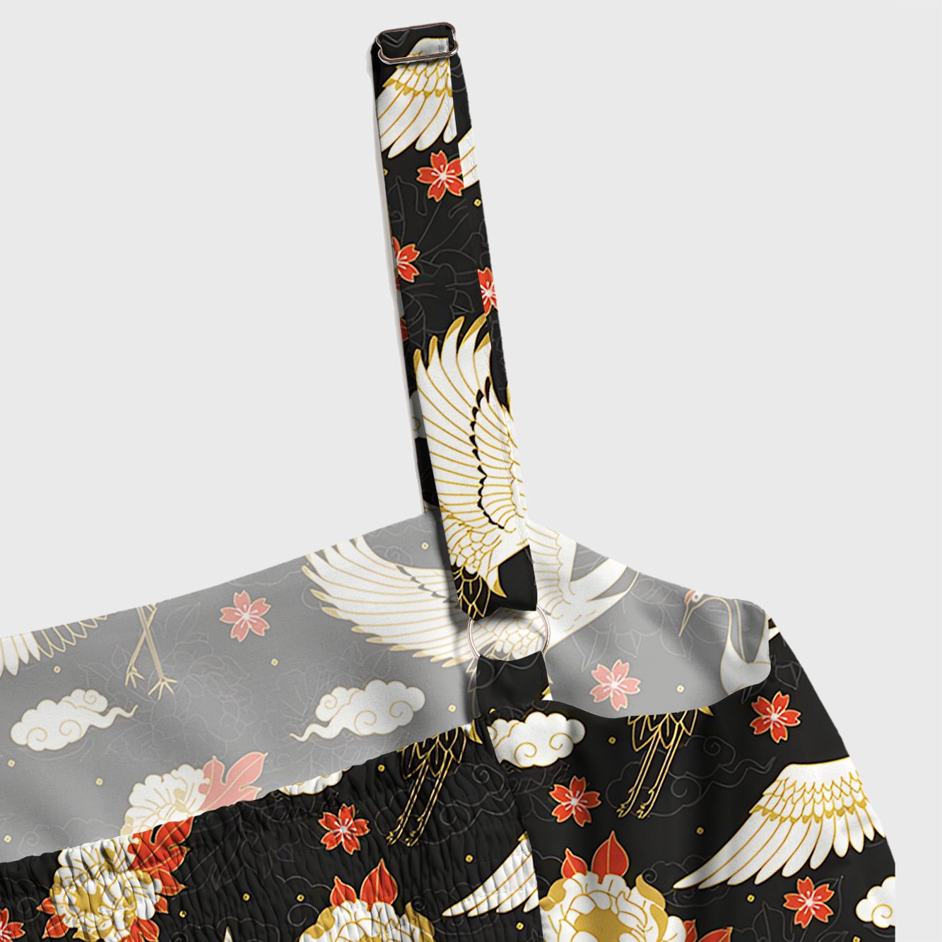 Tokyo-Tiger Celestial Cranes And Blossoms Maxi Dress