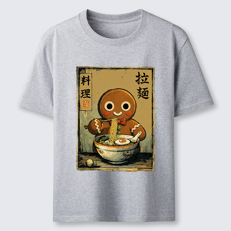 Tokyo-Tiger Funny Gingerbread Eating Ramen Classic T-Shirt