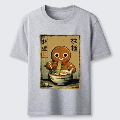 Tokyo-Tiger Funny Gingerbread Eating Ramen Classic T-Shirt