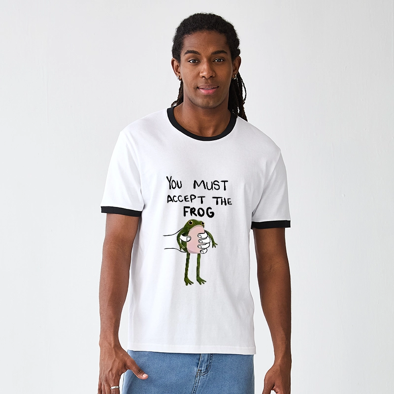 Tokyo-Tiger Accept This Frog Trim T-Shirt