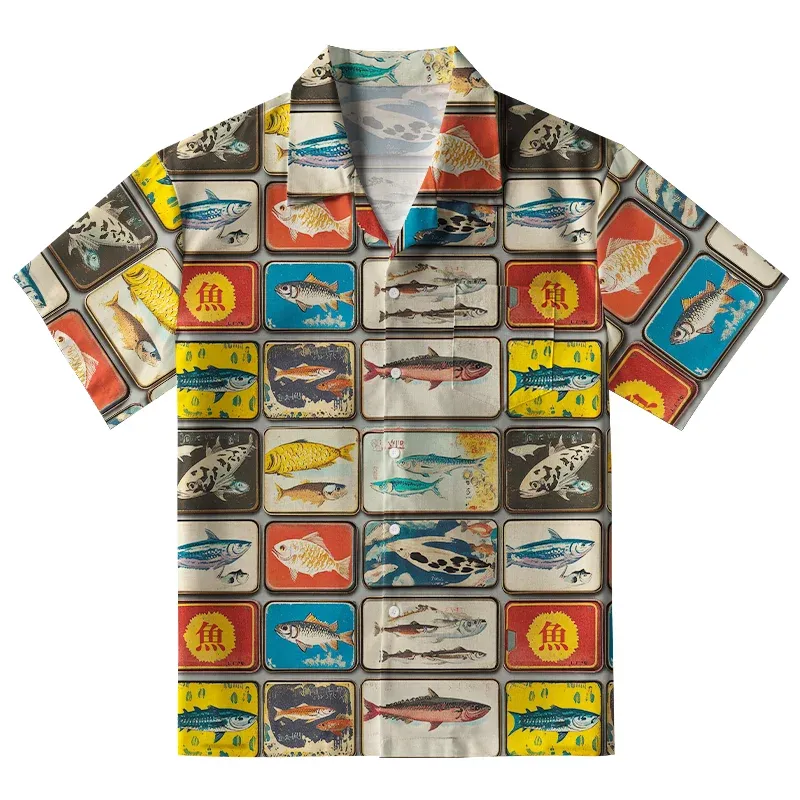 Tokyo-Tiger Vintage Fish Collection Aloha Hawaiian Shirt Sale