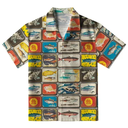 Tokyo-Tiger Vintage Fish Collection Aloha Hawaiian Shirt