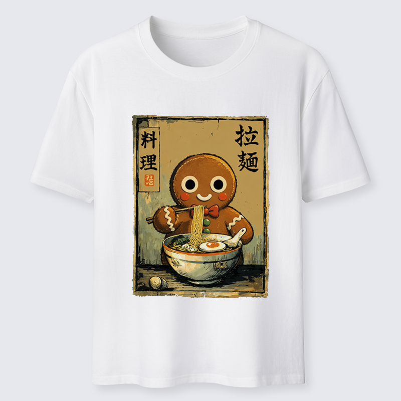 Tokyo-Tiger Funny Gingerbread Eating Ramen Classic T-Shirt Sale