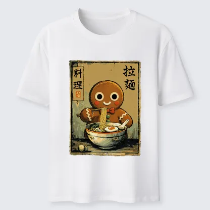 Tokyo-Tiger Funny Gingerbread Eating Ramen Classic T-Shirt