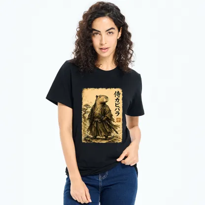 Tokyo-Tiger Japanese Samurai Capybara Classic T-Shirt