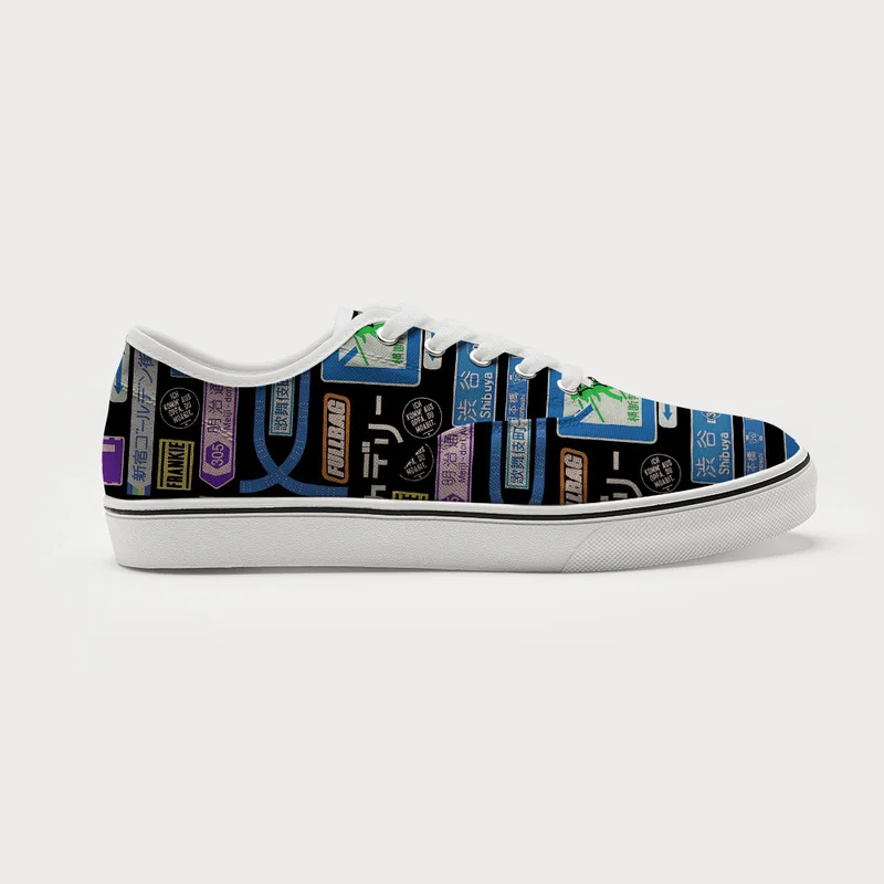 Tokyo-Tiger Urban Japanese Signage Canvas Shoes