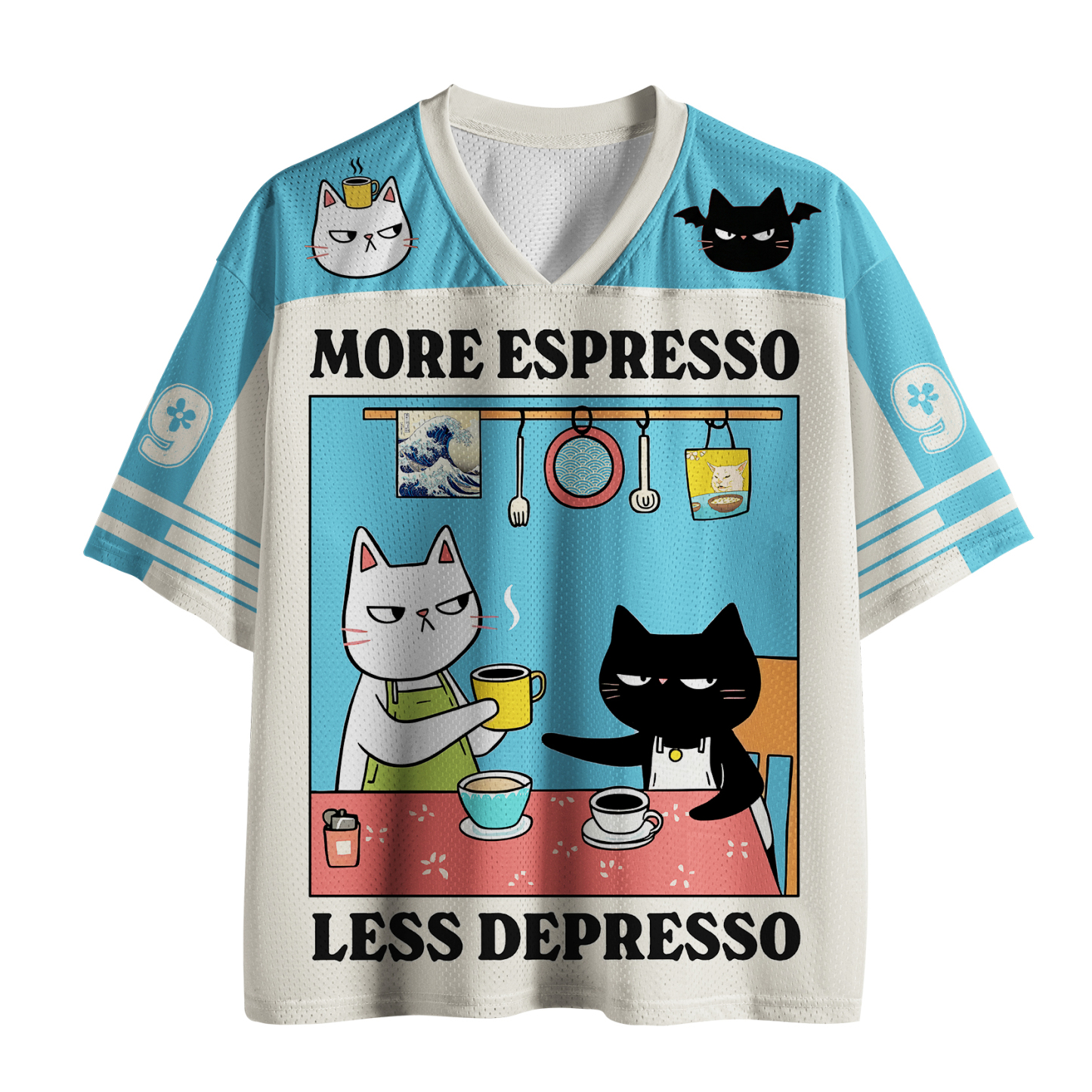 Tokyo-Tiger More Espresso Less Depresso Mesh Jersey Sale