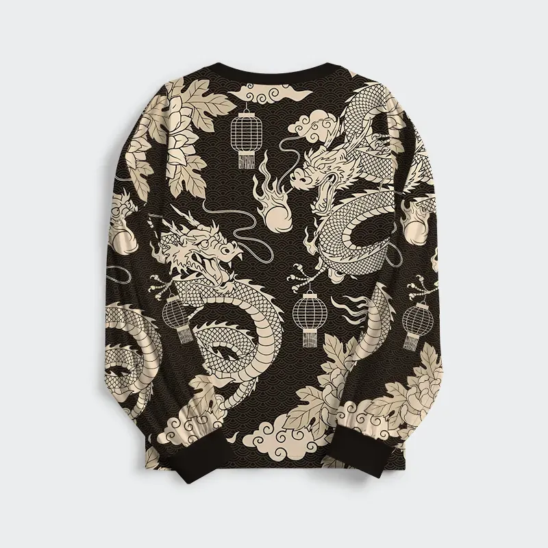 Tokyo-Tiger Two Dragons Playing With A Pearl Family Pajama Sets