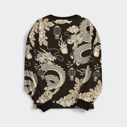 Tokyo-Tiger Two Dragons Playing With A Pearl Family Pajama Sets