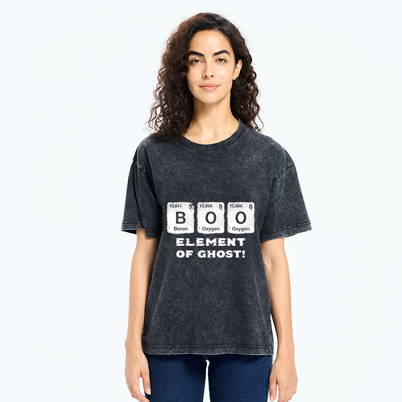 Tokyo-Tiger Ghost Chemistry Element Washed T-Shirt