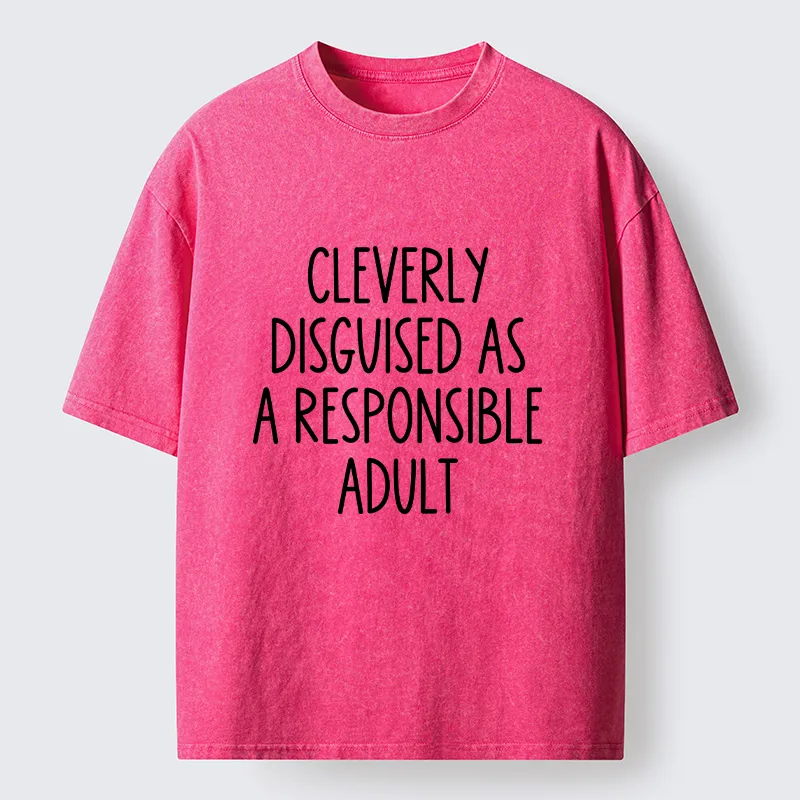 Tokyo-Tiger Funny Adult Mode Meme Washed T-Shirt