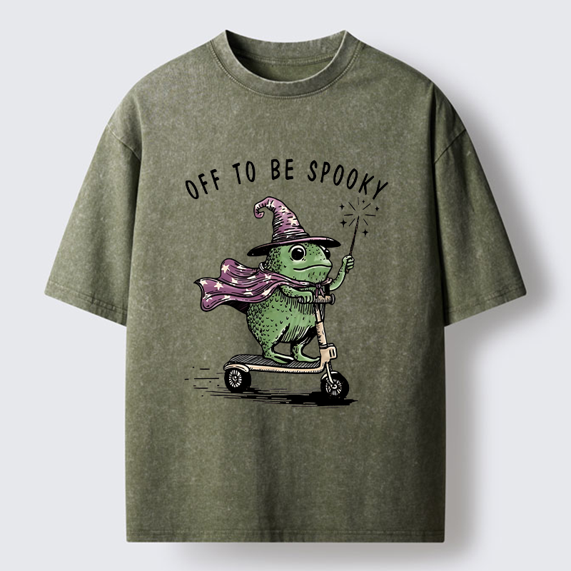 Tokyo‑Tiger Heading To Halloween Washed T‑Shirt