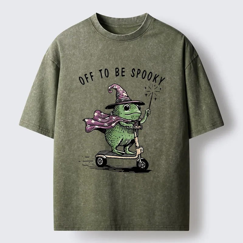 Tokyo‑Tiger Heading To Halloween Washed T‑Shirt