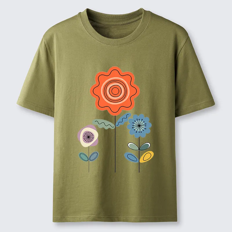 Tokyo-Tiger Retro Floral Art Classic T-Shirt