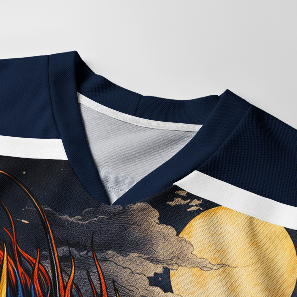 Tokyo-Tiger Storm Dragon Of The Wild Waves Long-Sleeve Hockey Jersey