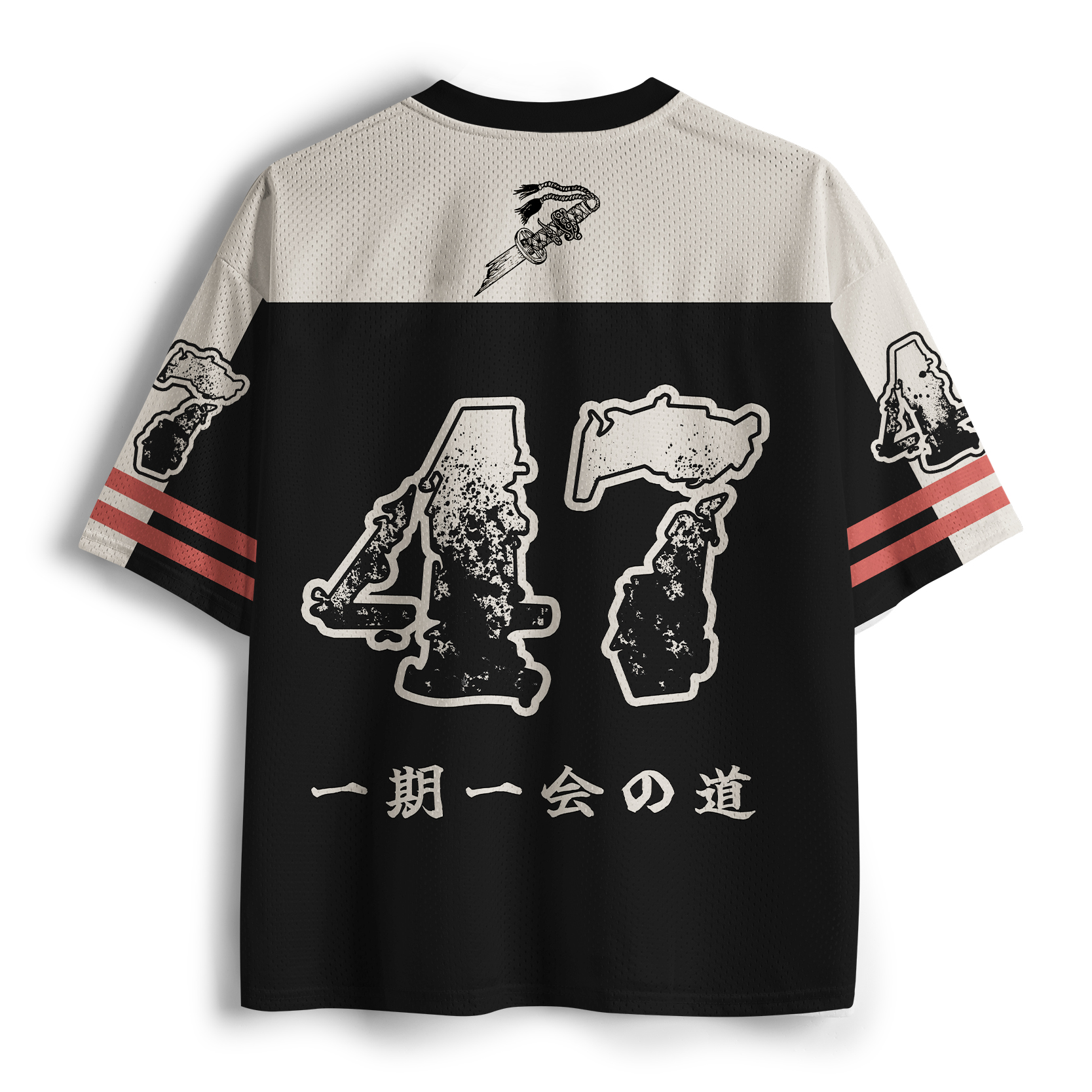 Tokyo-Tiger Funny Skull：Samurai Under The Sakura Mesh Jersey