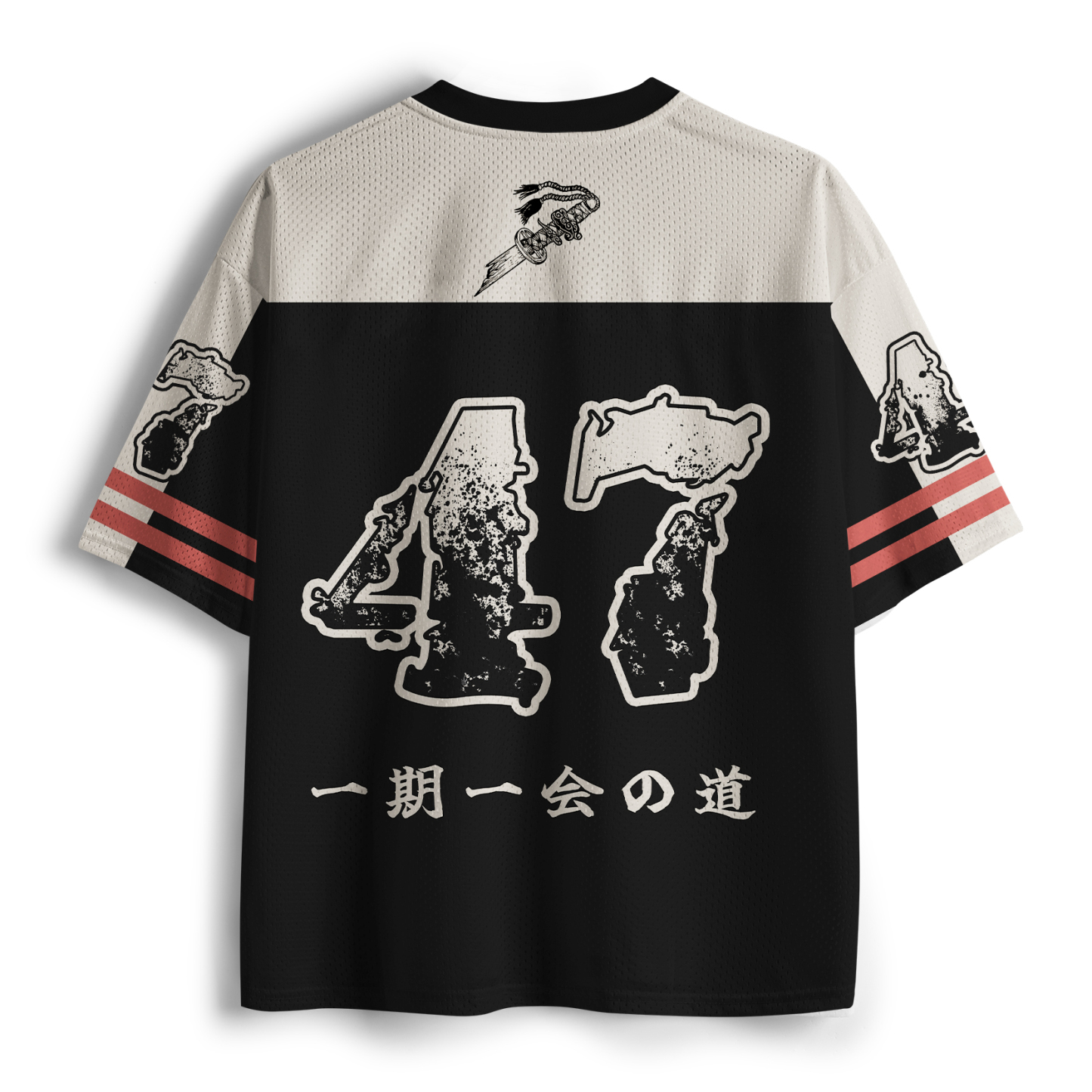 Tokyo-Tiger Funny Skull：Samurai Under The Sakura Mesh Jersey