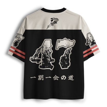 Tokyo-Tiger Funny Skull：Samurai Under The Sakura Mesh Jersey