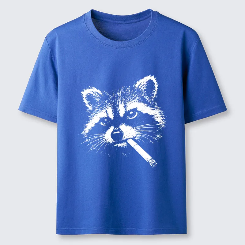 Tokyo-Tiger Vintage Smoking Raccoon Classic T-Shirt