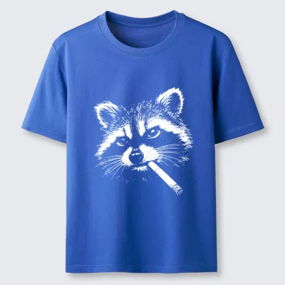 Tokyo-Tiger Vintage Smoking Raccoon Classic T-Shirt