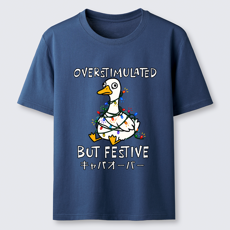 Tokyo-Tiger Funny Excited Christmas Goose Classic T-Shirt