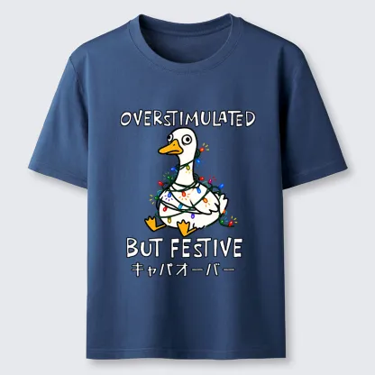 Tokyo-Tiger Funny Excited Christmas Goose Classic T-Shirt