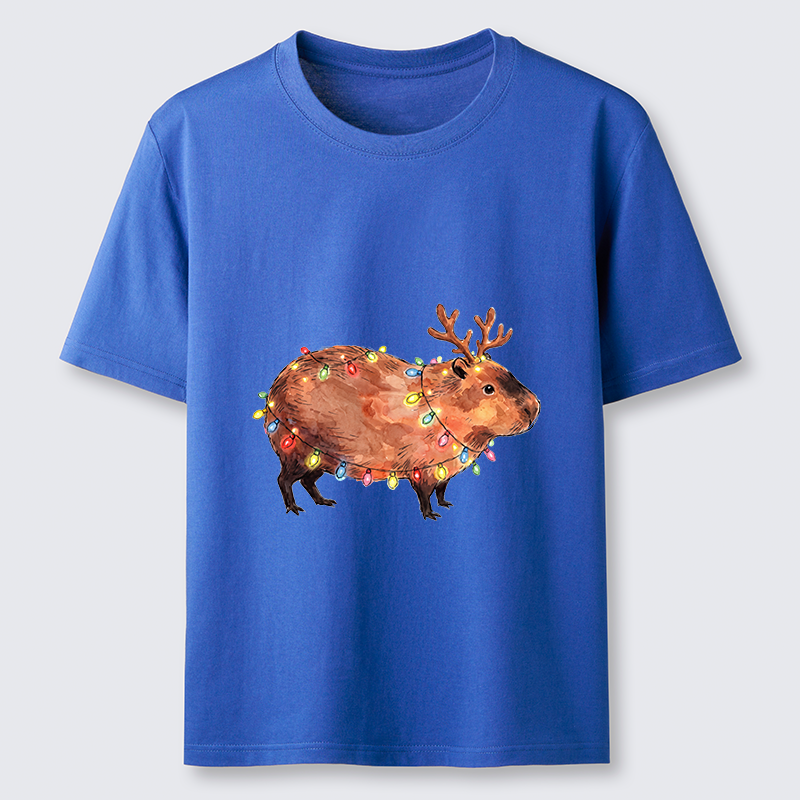 Tokyo-Tiger Christmas Capybara Glow Classic T-Shirt