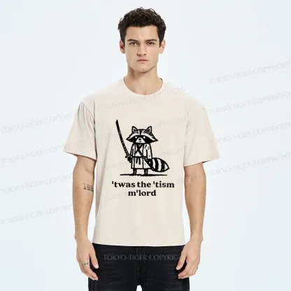 Tokyo-Tiger Focused Samurai Raccoon Washed T-Shirt