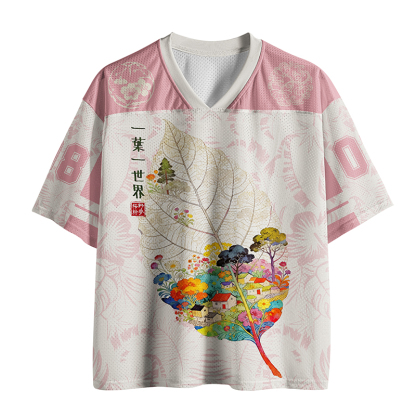 Tokyo-Tiger One Leaf Holds A Tiny Colorful World Mesh Jersey