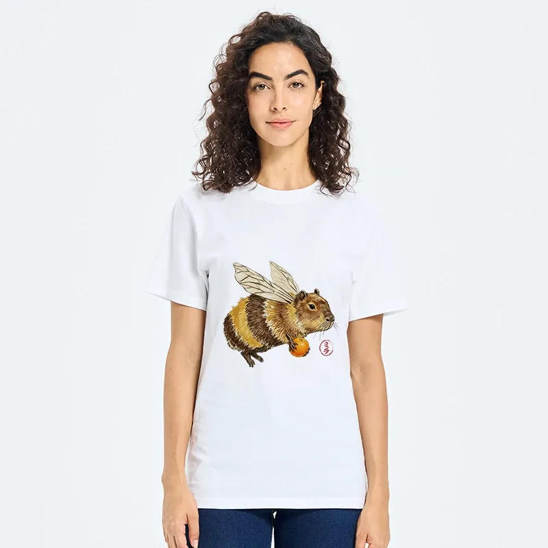 Tokyo-Tiger Funny Capybara Bee Meme Art Classic T-Shirt