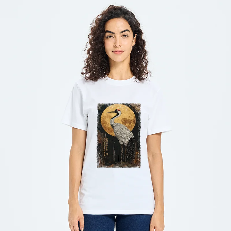 Tokyo-Tiger Vintage Japanese Crane Kanji Classic T-Shirt