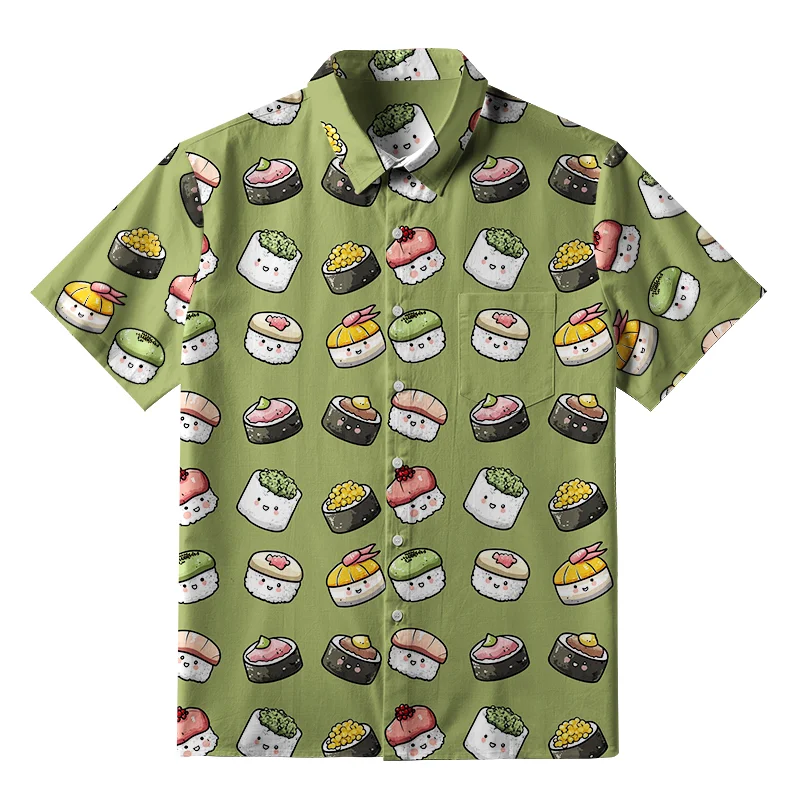 Tokyo-Tiger Cute Sushi Team Button-up Shirt