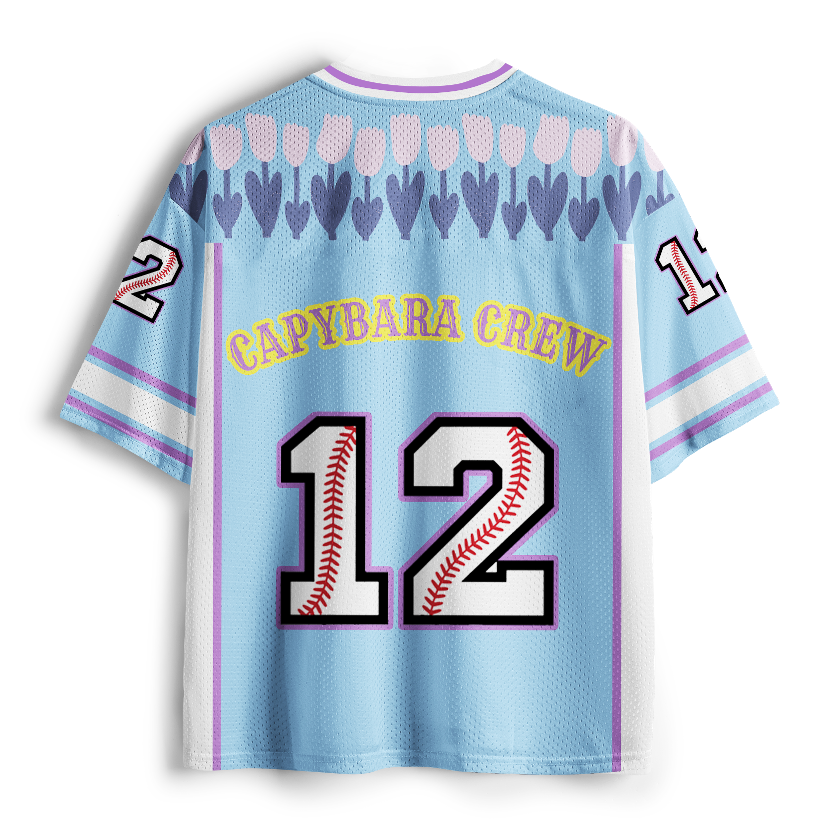 Tokyo-Tiger Pastel Tulip Capybara Squad No.12 Mesh Jersey