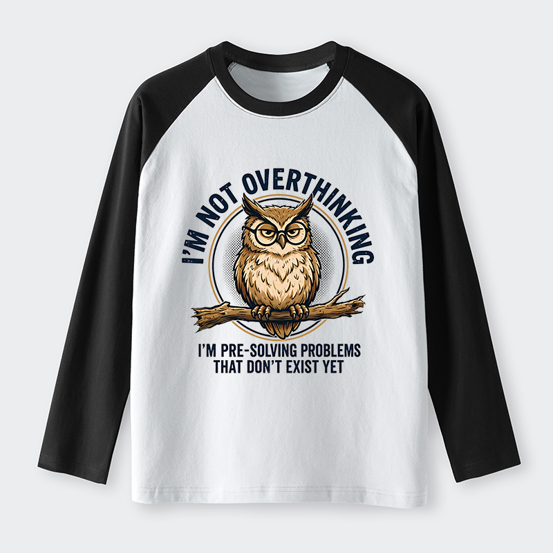 Tokyo-Tiger Overthink Master Owl Raglan Long Sleeve T-shirt