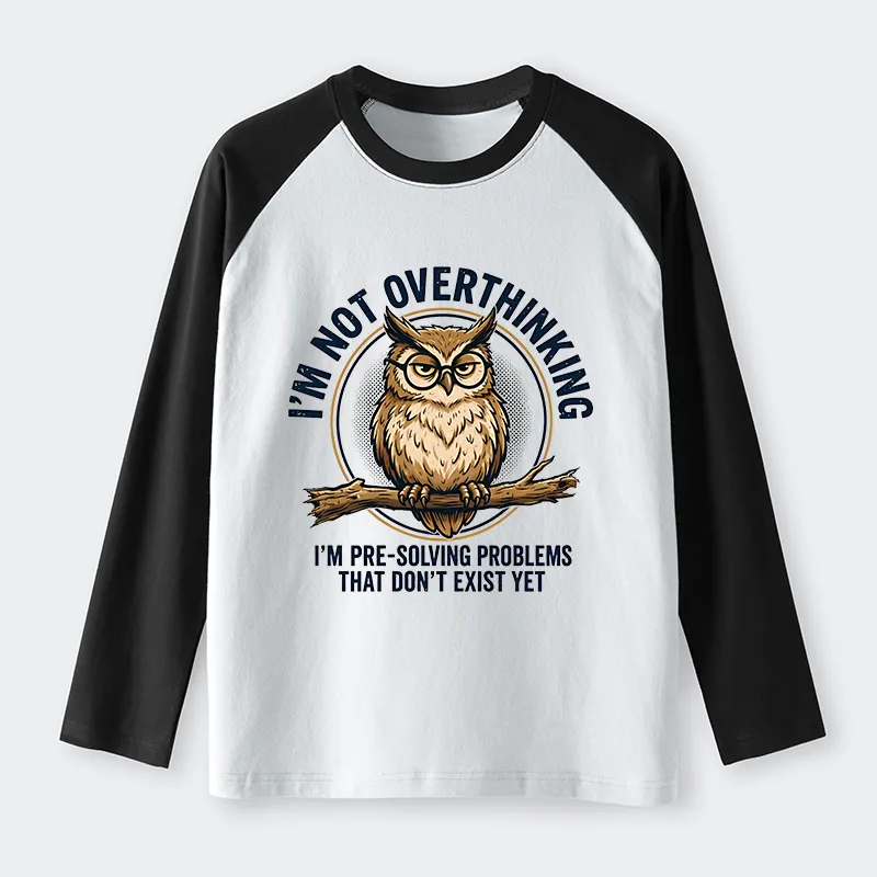 Tokyo-Tiger Overthink Master Owl Raglan Long Sleeve T-shirt