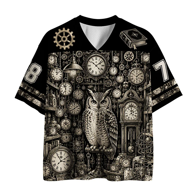 Tokyo-Tiger Clock Magic Owl Mesh Jersey