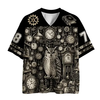 Tokyo-Tiger Clock Magic Owl Mesh Jersey