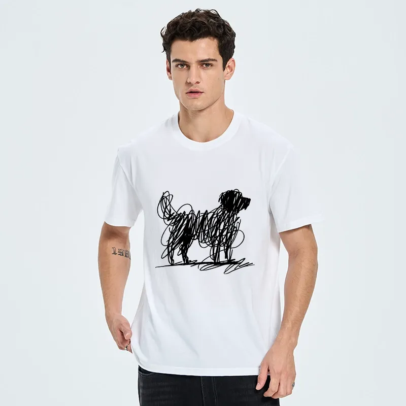 Tokyo-Tiger Scribble Dog Art Funny Vibe Classic T-Shirt