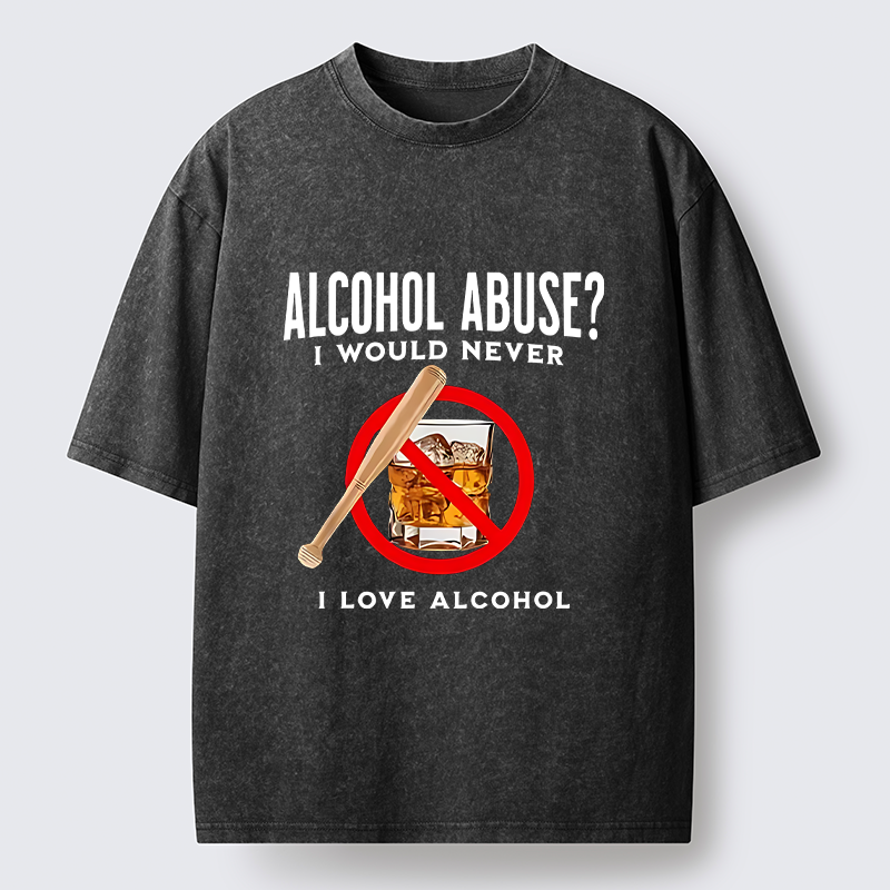 Tokyo-Tiger Funny Alcohol Joke Washed T-Shirt