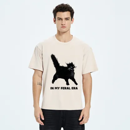 Tokyo-Tiger Wild Black Cat Washed T-Shirt
