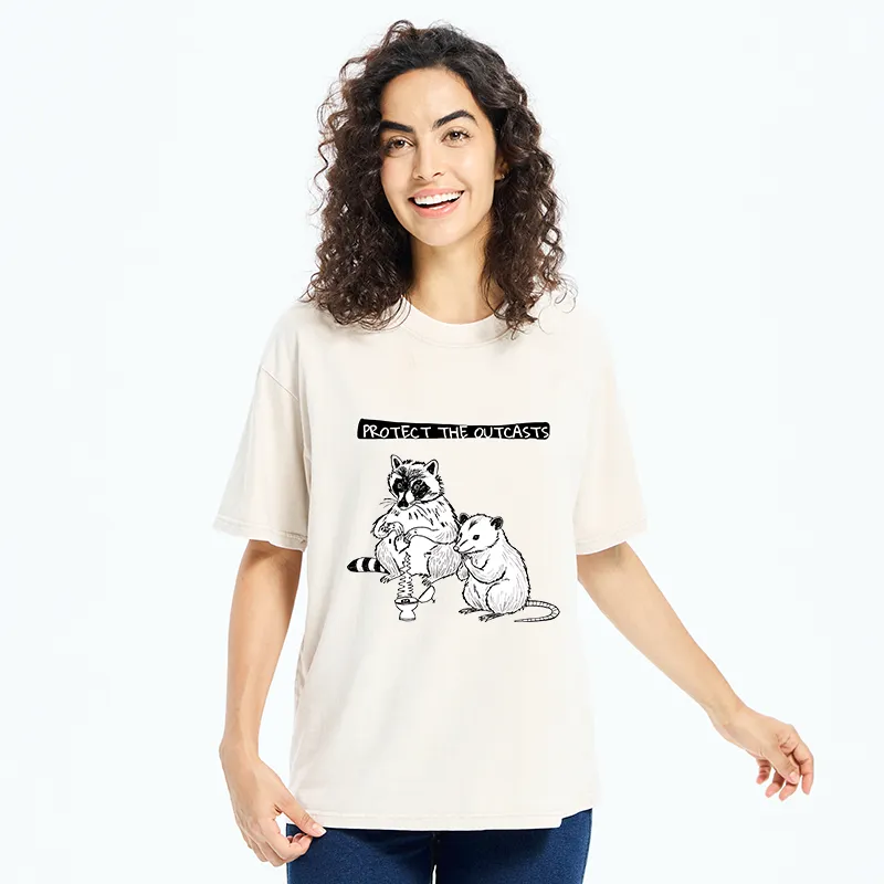 Tokyo-Tiger Prayer Of Raccoon And Possum Washed T-Shirt