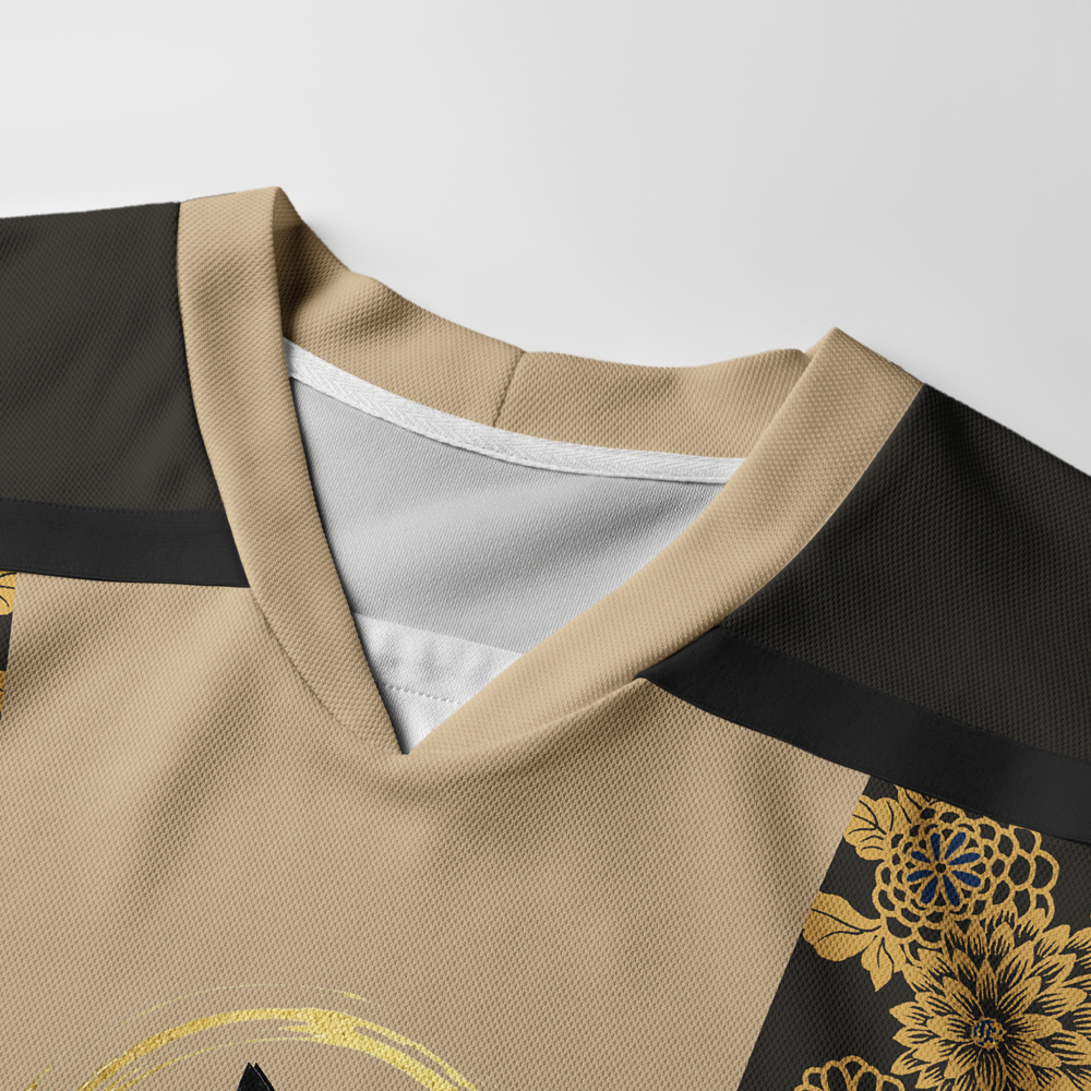Tokyo-Tiger Samurai Black Cat Long-Sleeve Hockey Jersey