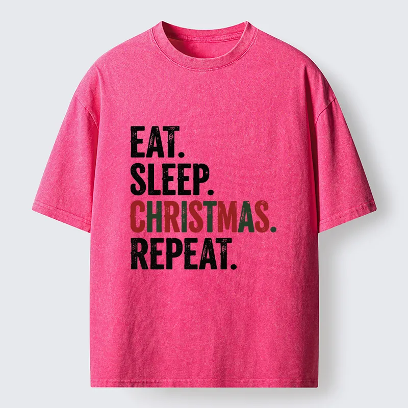 Tokyo-Tiger Christmas Daily Repeat Washed T-Shirt