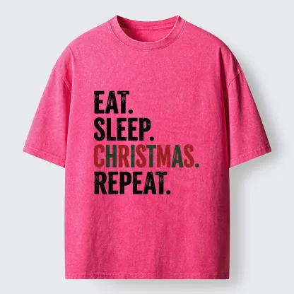 Tokyo-Tiger Christmas Daily Repeat Washed T-Shirt