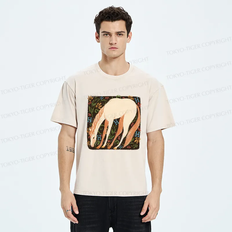 Tokyo-Tiger The Magical Horse Washed T-Shirt