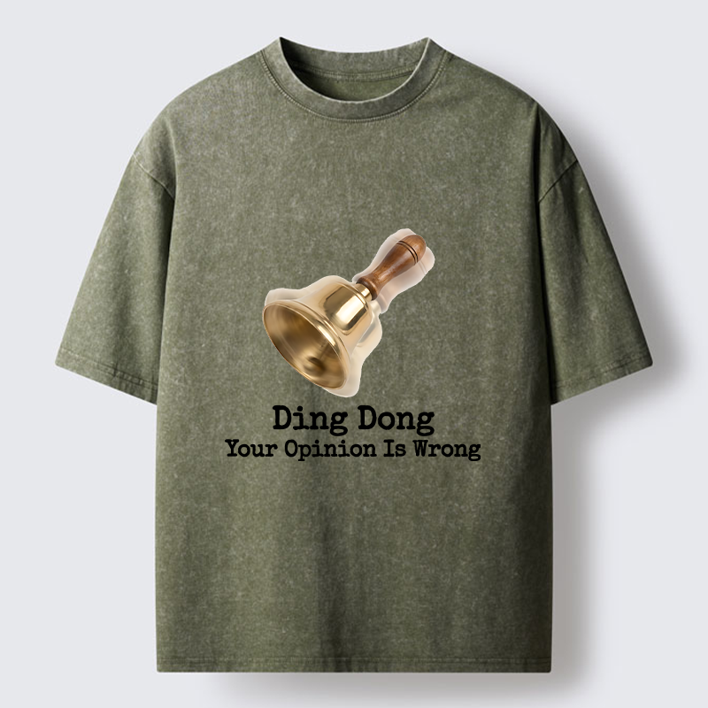 Tokyo-Tiger Funny Bell Quote Art Washed T-Shirt