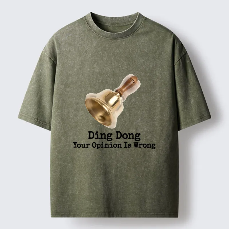 Tokyo-Tiger Funny Bell Quote Art Washed T-Shirt