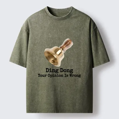 Tokyo-Tiger Funny Bell Quote Art Washed T-Shirt
