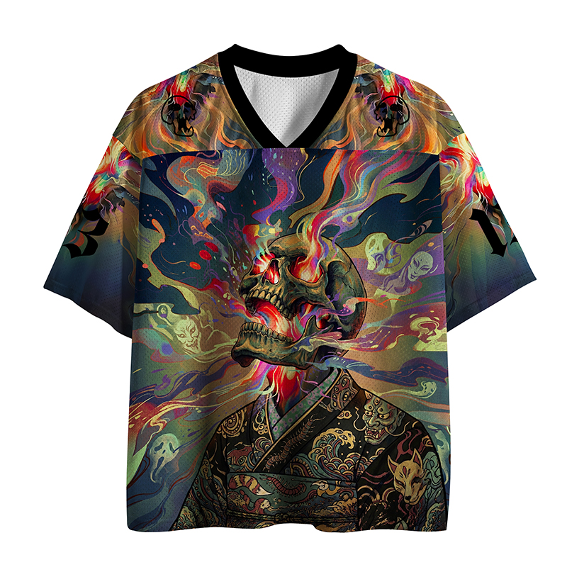 Tokyo-Tiger Spirit Flames Mesh Jersey