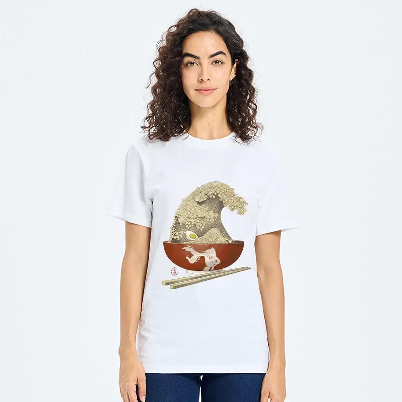 Tokyo-Tiger Kanagawa Noodle Wave Food Art Classic T-Shirt